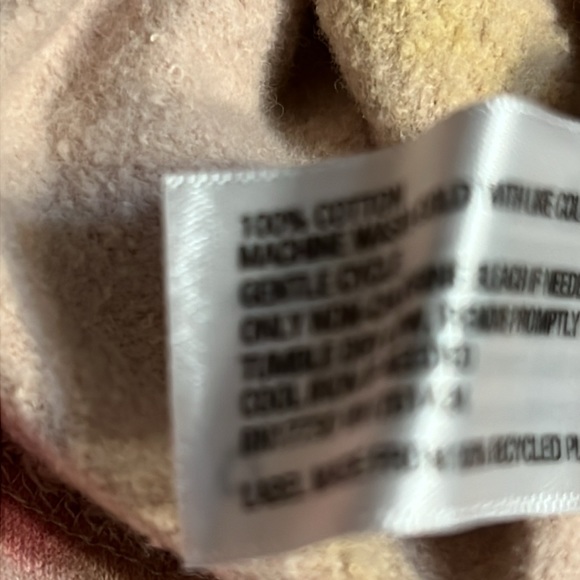 New Wild Fable Large Tye Dye Long Sleeve Babydoll Sweatshirt Cotton Dress (C) - Picture 5 of 7